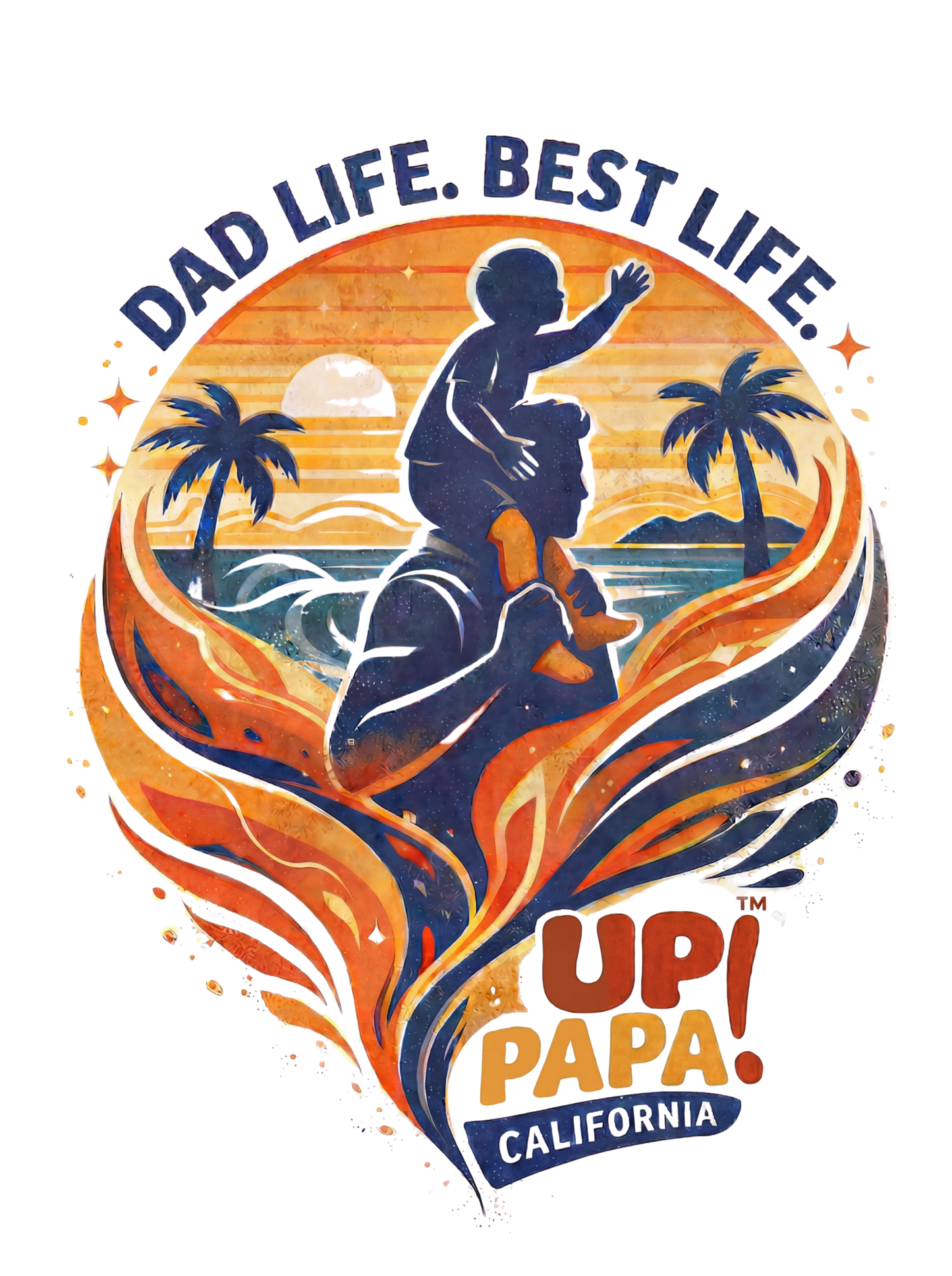 Up Papa™ Dad Life Tee — California Classic